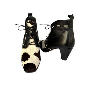 RINALDI Booties Pony Hair Animal Print